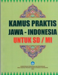 Kamus Praktis Jawa-Indonesia untuk SD/MI