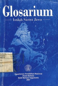 Ebook : Glosarium Istilah Sastra Jawa